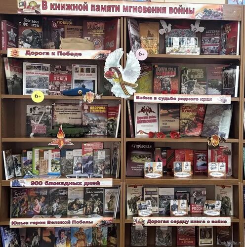 В книжной памяти мгновения войны