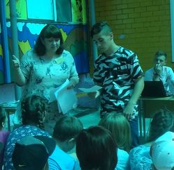 Библиотека в МУ ДОЦ «Степные зори» «Летом читай! Мозги развивай!»