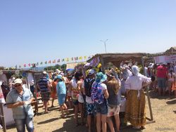 На подворье Кущёвского района слепили больше 1000 вареников и угостили известным блюдом гостей «Атамани»